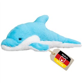 welliebellies® Peluche chauffante dauphin - 34 cm - Pour chauffer au micro-ondes et au four