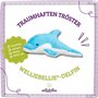 welliebellies® Peluche chauffante dauphin - 34 cm - Pour chauffer au micro-ondes et au four