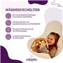 welliebellies® Peluche chauffante dauphin - 34 cm - Pour chauffer au micro-ondes et au four