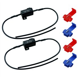 LP B547–1 2 pièces Canbus 25 Watt 8 Ohm Résistance pour ampoules 21 Watt P21 W PY21 W W21 W WY21 W LED SMD Sans message d'erreur