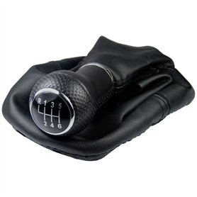 L&P A254-6 Soufflet Levier de Vitesse Pommeau de Vitesse 12mm compatible avec VW Golf 4 IV Boite 6 avec Cadre Plug & Play Pièce