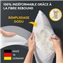 LILENO HOME Lot de 6 de garnissage d'oreiller 40x40 cm - Coussin intérieur Lavable à 40°C adapté aux allergiques - Garnissage en