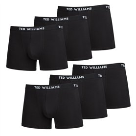 Ted Williams Lot de 6 Boxers Noir Homme