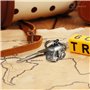 FABACH Porte-clés de Camping-car - Accessoire Miniature - Idée Cadeau pour Propriétaires - Argent Antique, Wohnmobil, Rétro