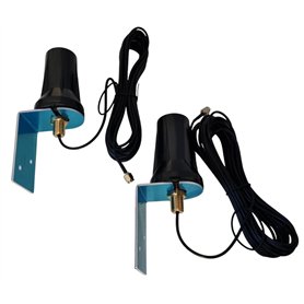 2 x LTE Dual 5G 4G 600-6000 MHz MIMO 2 x 3 m Antenne extérieure compatible avec routeur HTC 5G HUB