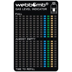 webbomb® Indicateur de niveau de gaz - Indicateur de niveau de remplissage pour barbecue à gaz