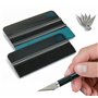 Kit de Raclettes Accessoires Voiture par KING KONG STATE – Outil Multifonctions Premium pour Application ou Raclage avec Cutter