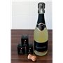Santorino® Bouchon à Champagne - Champagne et Bouchon à Champagne en acier Inoxydable haut de gamme, Exclusif pour des Bouteille