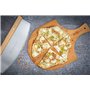 Mahlzeit Set de 3 pièces pour la pizza | 40 x 30 cm | Pierre à pizza avec pelle et couteau à pizza | Pierre à pizza pour le four