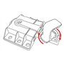 2X Clip de roulement pour charnière coulissante - Pièce de Rechange Compatible avec IKEA Behjälplig
