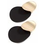 Happiness Boutique Femmes Boucles d'Oreilles Tendance Couleur Or | Boucles d'Oreilles Grand Disque en Noir