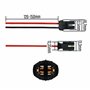 W5W T10 194 W3W Support de Douille Ampoule caoutchouc Connecteur T10 W5W WY5W Adaptateur Prise Phare Lampe femelle feux clignota