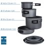 YourGEAR Ranger V Batterie de cuisine pour 4 à 5 personnes 7 pièces dans un sac en filet