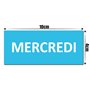 Smileyboard - 7 jours magnétiques de la semaine - 10 cm de large et 4 cm de haut - Lundi - Dimanche - français