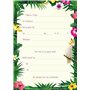 Edition Colibri 10 invitations en Français ALOHA Fête avec Flamant Rose: lot de 10 cartes d'invitation pour un anniversaire de f