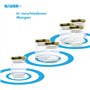 Lot de 24 bocaux vides de 53 ml (50 g) avec couvercle à visser de 43 mm - Avec couvercle doré - Convient pour le remplissage de 