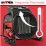 Grafner Radiateur soufflant en céramique avec 2000 W 2 kW, 3 niveaux de chauffage, thermostat automatique, chauffage turbo puiss