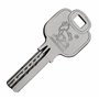 Lot de 3 cylindres à bouton KD 70 mm 35/35 à fermeture identique avec 15 clés