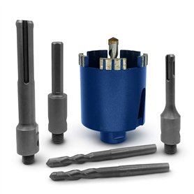 Sedion® Grande mèche à boîte 68 mm avec adaptateur SDS Plus
