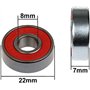 Lot de 2 funtomia Big Wheel 200 mm Scooter Air pneumatique – Set avec roulements à bille + Spacer Mach1 – Rouleaux de rechange