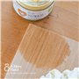 Cire de bois incolore - satinée - 250 ml - Cire pour meubles en verre - Pour surfaces en bois en intérieur - Fabriquée en Allema