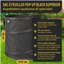 TTL Garden Black Supererior - Lot de 2 sacs de jardin Pop Up - 85 l - Double fond - 260 g/m² - Extra stables - Oxford 600D - 85 