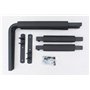 QLS BOX1 - Support pour coffre de toit, outils de jardin, boîte pour skis, matériel de sport, support de planche de surf - 57 cm