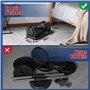 DH FitLife Lot de 2 haltères réglables de 12 kg - 2 à 12 kg - Avec 5 niveaux de poids - Avec disques d'haltères - Haltères court