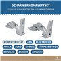 Lot de charnières de porte inférieures comme AEG 4055504197 pour réfrigérateur