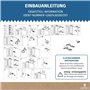 Lot de charnières de porte inférieures comme AEG 4055504197 pour réfrigérateur