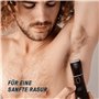 FAVED The Bodygroomer 2.0 Rasoir intime et tondeuse pour le corps avec lame de sécurité révolutionnaire pour homme, puissance 12