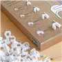 Lot de 300 colliers de serrage pour câbles avec clou pour une meilleure gestion des câbles – Organiseurs de câbles blancs pour i