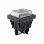 Interrupteur à bascule 6 broches 16 A 250 V CA avec couvercle étanche Noir