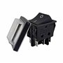 Interrupteur à bascule 6 broches 16 A 250 V CA avec couvercle étanche Noir