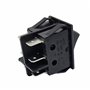 Interrupteur à bascule 6 broches 16 A 250 V CA avec couvercle étanche Noir