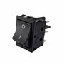 Interrupteur à bascule 6 broches 16 A 250 V CA avec couvercle étanche Noir