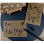 Heite Lot de 75 cartes postales vierges marron - Format A6 - Pour bricolage créatif - Cartes postales personnalisées - Carton kr