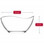 JANTI Set De Bol en Verre De 310 ml - Parfait Comme Bol petit Dejeuner, Saladier en Verre et Bol À Dessert - Résistant Aux Ray