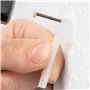 FIXXIA Lot de 50 clous pour tableau avec aide à l'impact - Diamètre : 2 mm - Noir - Avec tête décorative dorée de 6 mm de diamèt