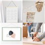 FIXXIA Lot de 50 clous pour tableau avec aide à l'impact - Diamètre : 2 mm - Noir - Avec tête décorative dorée de 6 mm de diamèt