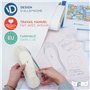 biped 2 paires de semelles en coton éponge pour enfants – parfaites pour marcher pieds nus – respirantes, lavables et découpable