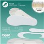 biped 2 paires de semelles en coton éponge pour enfants – parfaites pour marcher pieds nus – respirantes, lavables et découpable