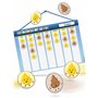LIKARTO® Apprentissage de la propreté pour enfants – Tableau magnétique Montessori avec 60 aimants avec cordon – Tableau apprent