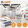 Lapp 1030497 Câble de commande blindé LiYCY 4 x 0,34 mm² I Résistant aux UV I Câble de signal 4 fils I Câble de données pour ext