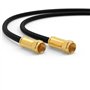 RedStar24 Câble SAT Premium 30m - Câble Coaxial Connecteur F Classe A+ - Câble Antenne Fiche F pour TV