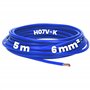 Kalitec Câble H07V-K 6 mm² Bleu Foncé - 5 m - Flexible - Toron - Câblage à Fils Fins - Monofil pour Armoire Électrique - Fil Éle