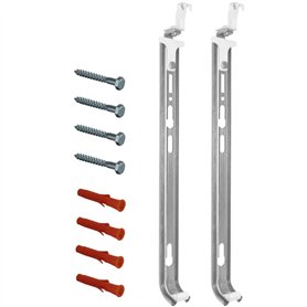 Jabema Lot de 2 supports de fixation pour radiateur 600 mm - Pour montage rapide - Console murale - Support de radiateur
