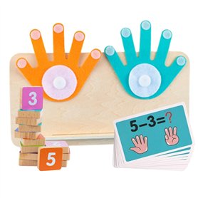 Jouet éducatif Montessori pour apprendre à compter jusqu'à 10 ans et calculer pour les enfants de 3 à 6 ans