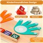 Jouet éducatif Montessori pour apprendre à compter jusqu'à 10 ans et calculer pour les enfants de 3 à 6 ans, comptage des doigts