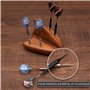 McFARRONS – Porte Flèchettes en Bois pour 6 Fléchettes – Support de Table Pratique, Idéal comme Accessoire pour Toutes Les Cible